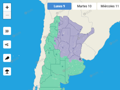 Alerta del SMN por Humo a 15 Provincias