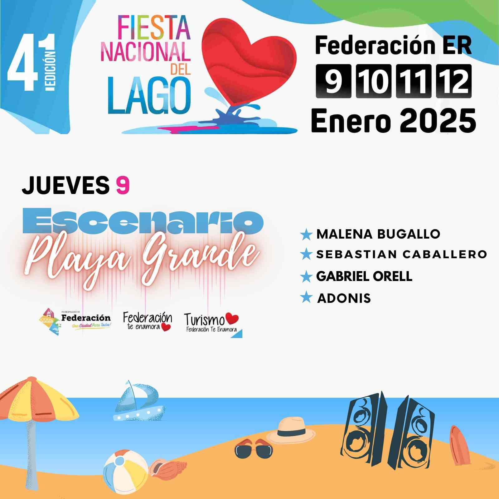¡Llega la Fiesta Nacional del Lago 2025 a Federación!