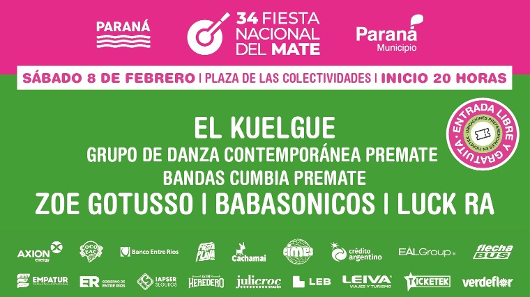 El Kuelgue toca a las 20 en el escenario principal de la Fiesta Nacional del Mate