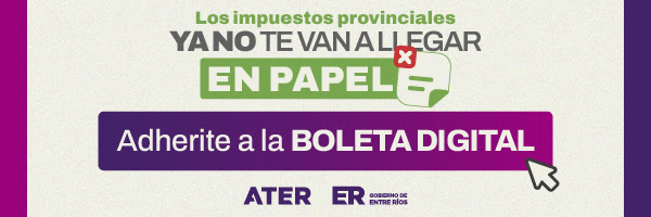 Decile adiós al papel: adherite a la Boleta Digital de ATER