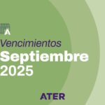 ATER recuerda los vencimientos que operan en septiembre