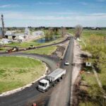 Importante avance en la obra de la rotonda en el acceso a Seguí