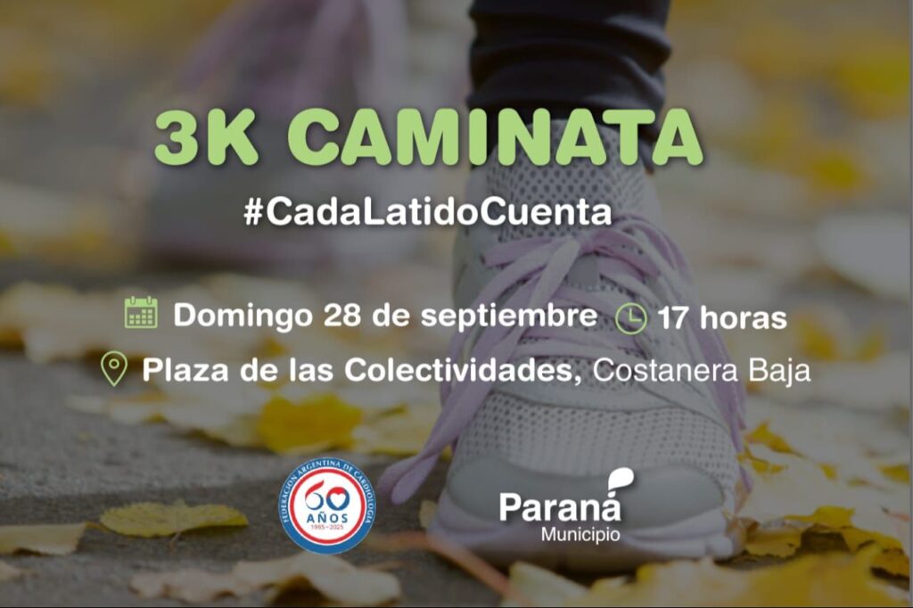 En Paraná invitan a caminata por el Día del Corazón