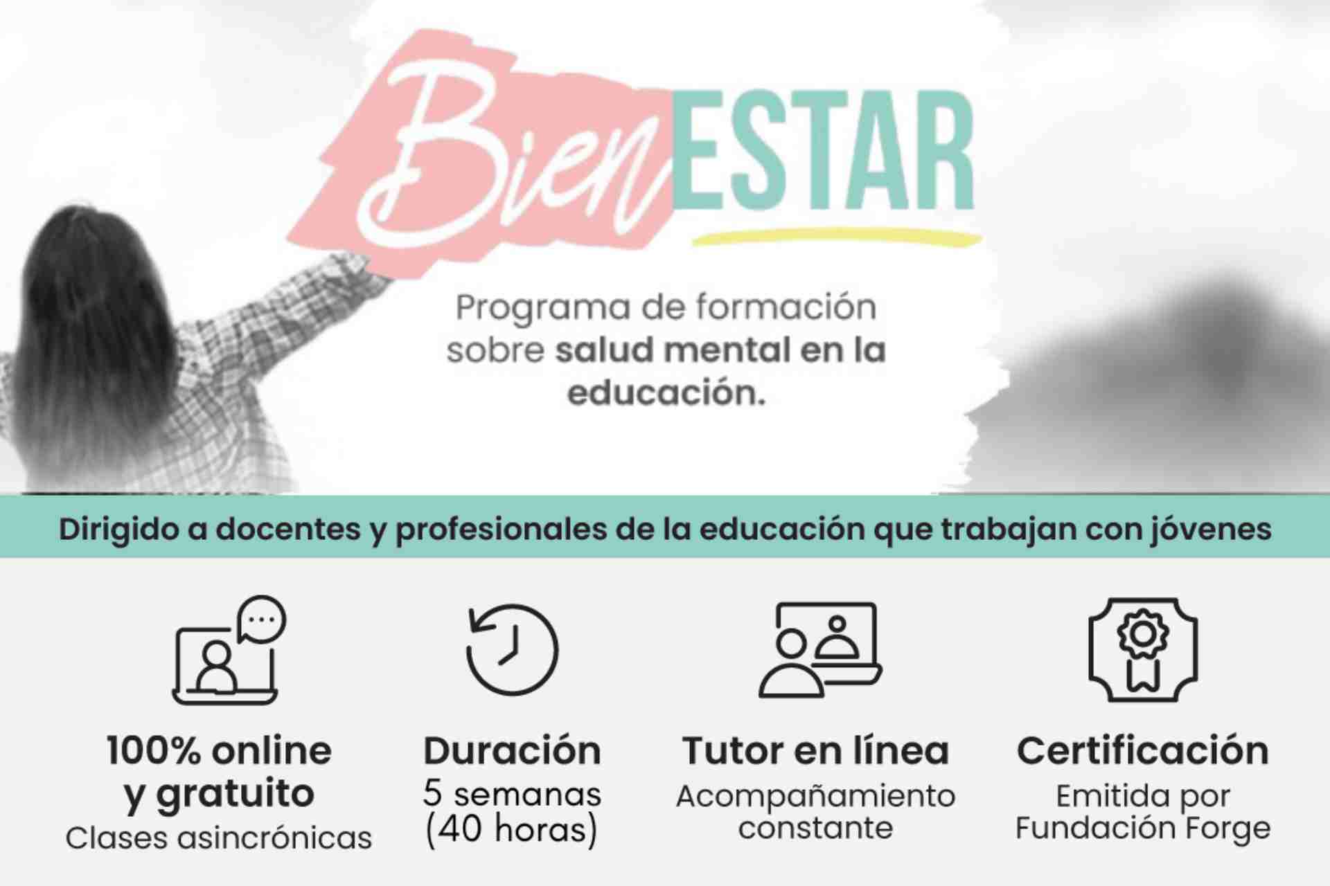 Docentes podrán capacitarse en salud mental y bienestar