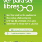 Ver para ser libres llega a Maciá con atención oftalmológica gratuita para la infancia