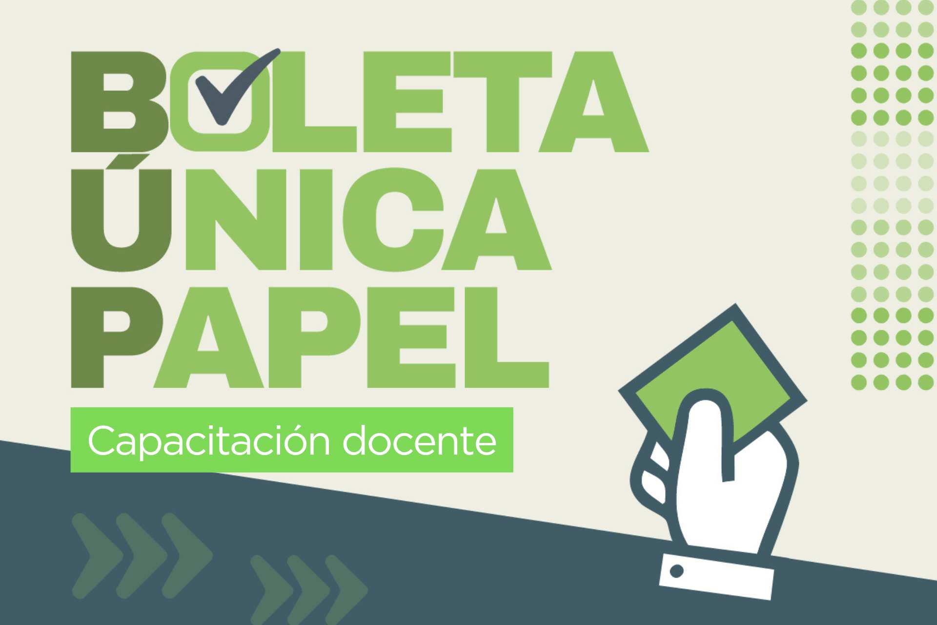 Nueva convocatoria a la capacitación docente en Boleta Única de Papel