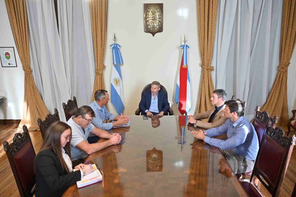 Frigerio recibió a los organizadores de la Jornada de la Cadena Láctea de Entre Ríos