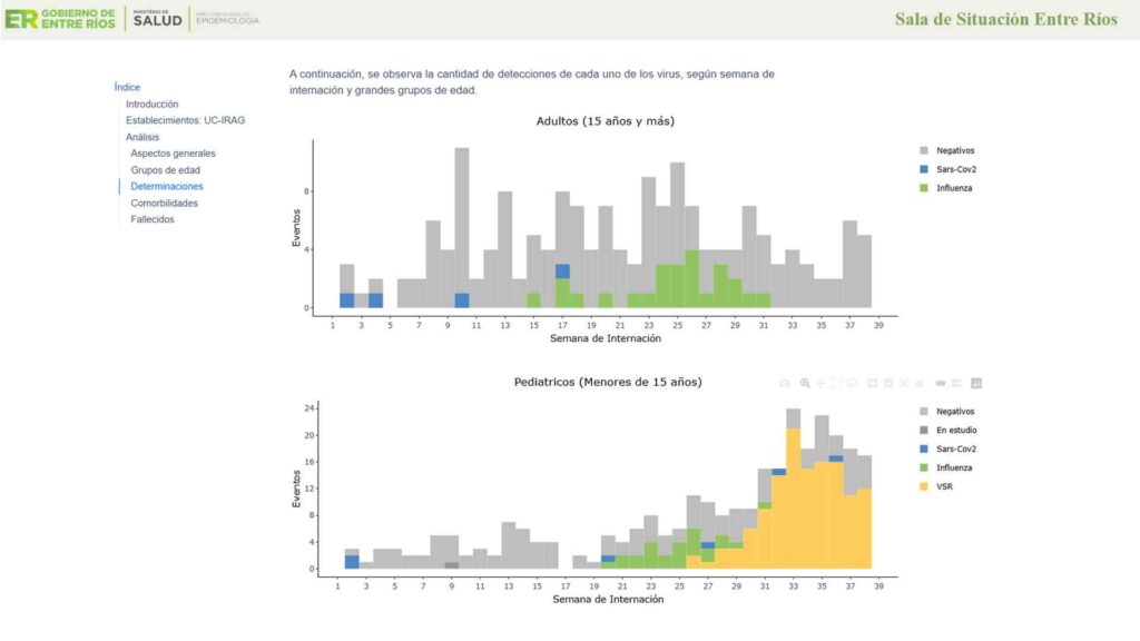 Salud incorporó reportes de Infecciones Respiratorias Agudas Graves en su web