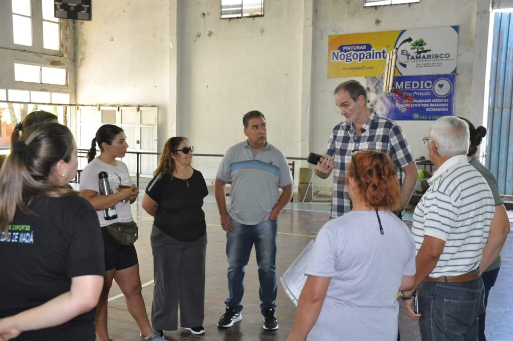 Maciá: autoridades recorrieron clubes locales y analizaron la Ley de Mecenazgo Deportivo