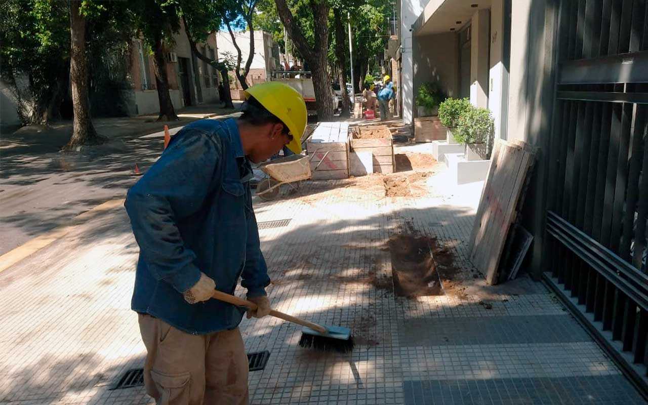 Enersa ejecuta una obra de modernización en la red subterránea de Paraná