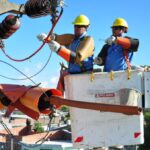 Enersa trabaja de manera ininterrumpida para restablecer el servicio eléctrico en las zonas afectadas