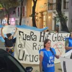 Marcha en Colón en rechazo a la planta de HIF Global en el río Uruguay