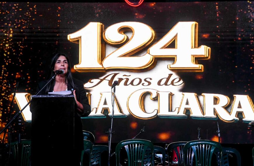 La vicegobernadora participó de los festejos del aniversario de Villa Clara