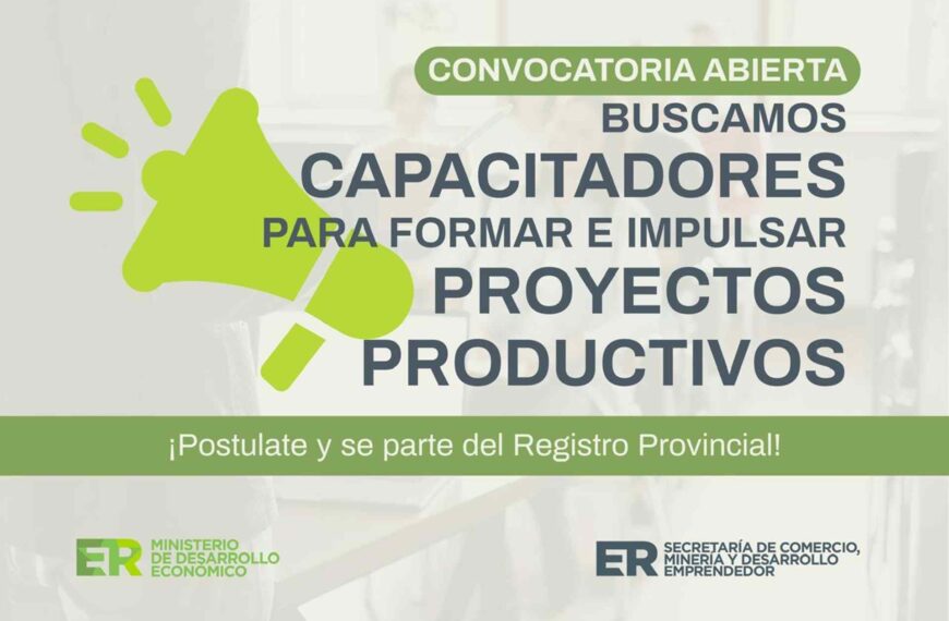 La provincia convoca a especialistas para integrar el Registro Provincial de Capacitadores