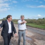 El gobernador recorrió las obras de la ruta provincial 51 en Larroque