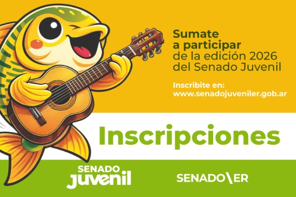 Ya están abiertas las inscripciones para la 34ª edición del Senado Juvenil Entrerriano