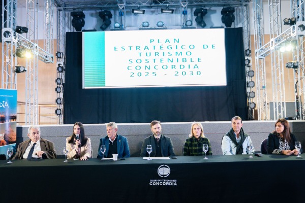 El gobierno de Entre Ríos acompañó a Concordia en la presentación de su Plan Estratégico de Turismo Sostenible