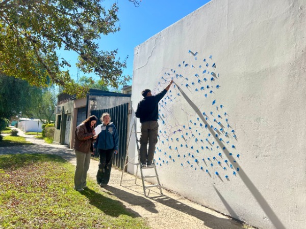 Maciá inauguró el 4° Encuentro Provincial de Muralismo con identidad entrerriana