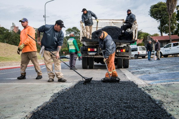 Avanza la obra de reordenamiento de la ciclovía en la Costanera de Paraná