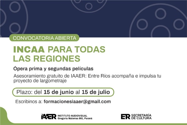 El Iaaer brindará asesoramiento gratuito a realizadores audiovisuales de la provincia que participen de una convocatoria del Incaa