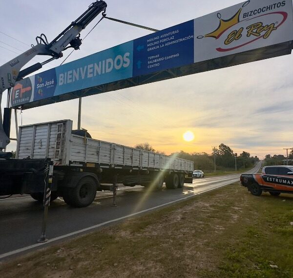 San José renovó su cartel de ingreso sobre la Ruta Provincial Nº 130