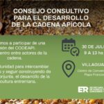 Convocan a una reunión del Consejo Consultivo para el Desarrollo de la Cadena Apícola