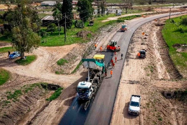 Más de 58 por ciento de avance en el acceso norte a Concepción del Uruguay
