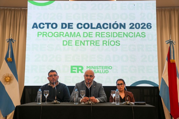 Entre Ríos cuenta con 96 nuevos profesionales en 17 especialidades de salud