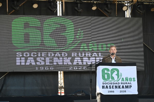 Frigerio acompañó la Expo Rural de Hasenkamp y destacó al Estado como aliado de los productores