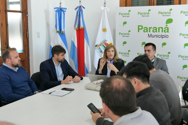 La Municipalidad de Paraná analizó la obra de la avenida circunvalar y el plan preventivo ante El Niño