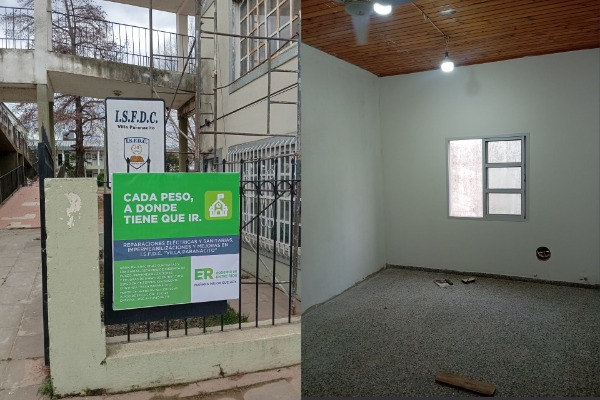 Fortalecen espacios de formación con obras en el Instituto Superior de Villa Paranacito