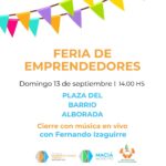 La Municipalidad de Maciá invita a la Feria de Emprendedores en el Barrio Alborada