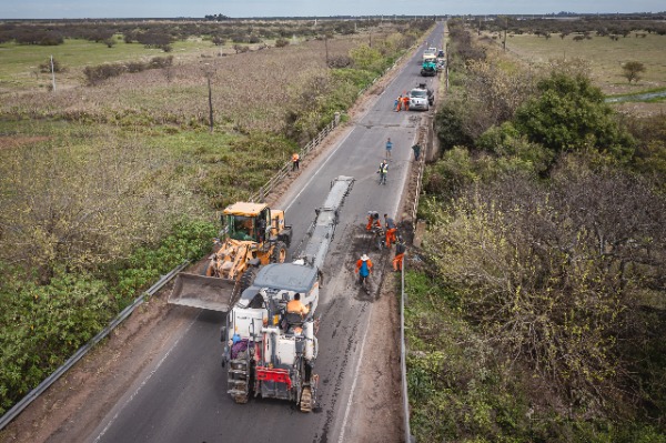 Más del 62 por ciento de avance en la mejora de seis rutas y un acceso
