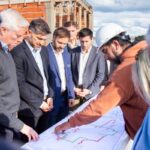 Colello, junto a autoridades nacionales, recorrió la obra del sistema de agua potable de Concordia